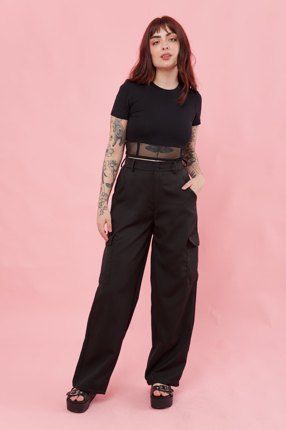 calça preta versátil