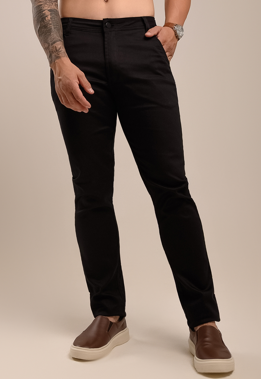 calça chino preta