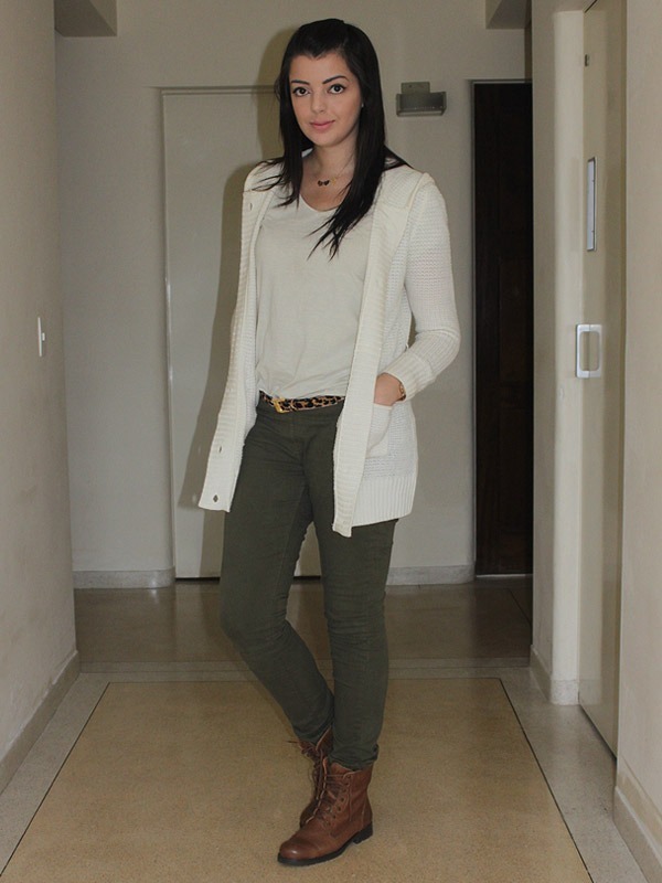 calça verde militar streetwear