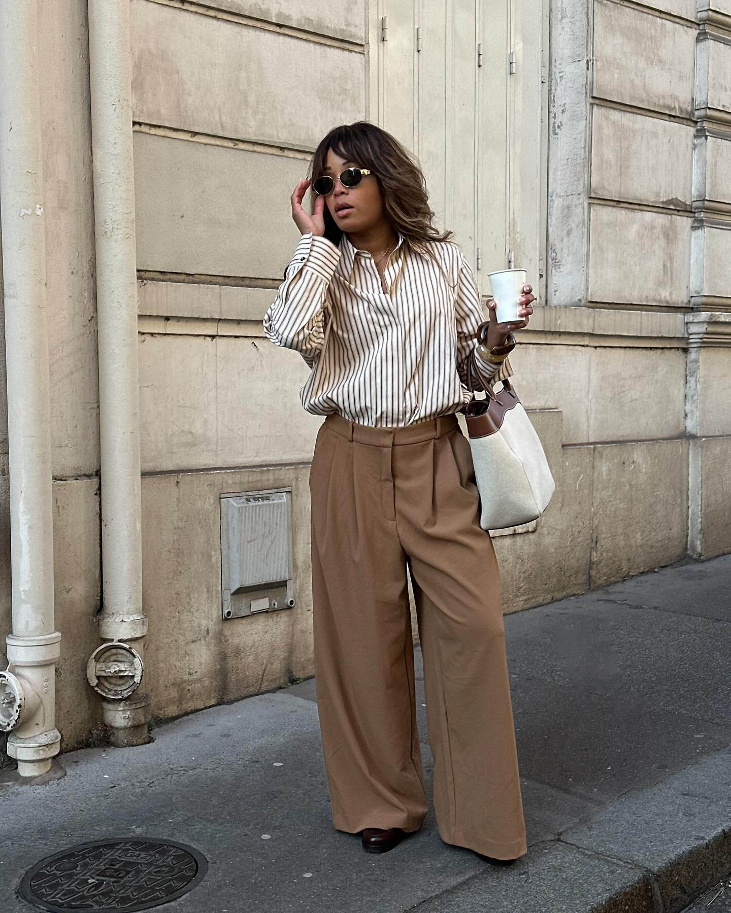 calça de viscose estampada