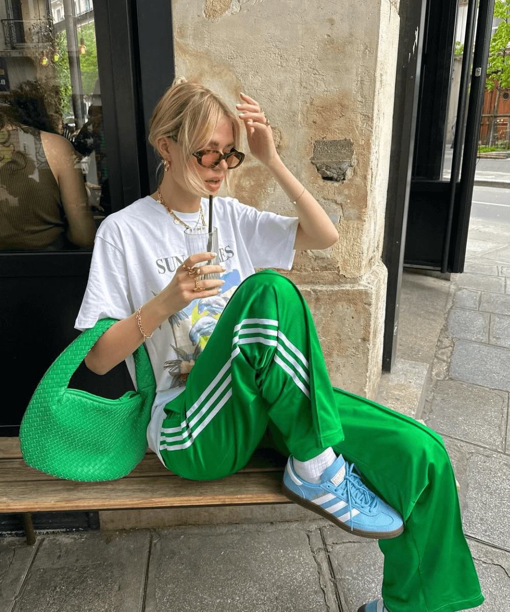 como usar calça adidas feminina