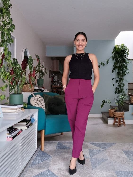 calça alfaiataria wide leg looks