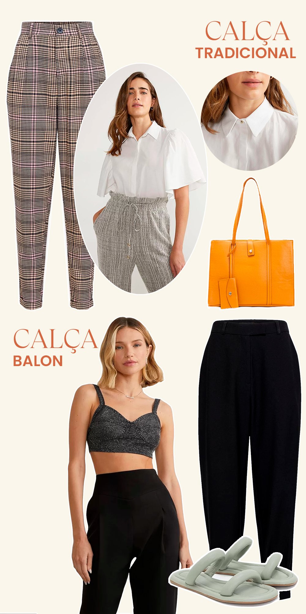 calça alfaiataria para verão