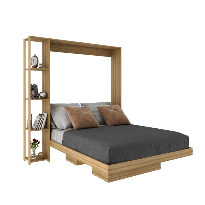 Cama casal retrátil horizontal