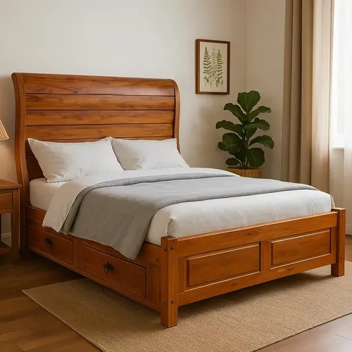 Cama rústica pinus casal