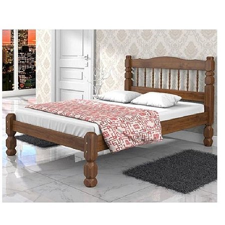 Cama rústica pinus casal