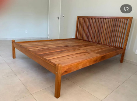 Móveis rústicos cama casal peroba rosa