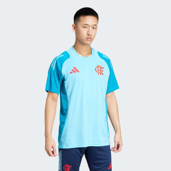 camisa flamengo azul claro