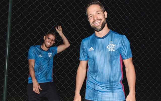 camisa flamengo azul feminina