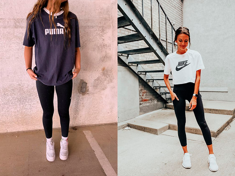 looks com shorts ciclista e camiseta Nike