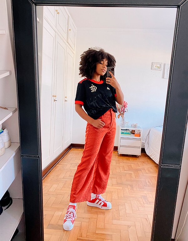 Camisa do Flamengo vermelha feminina