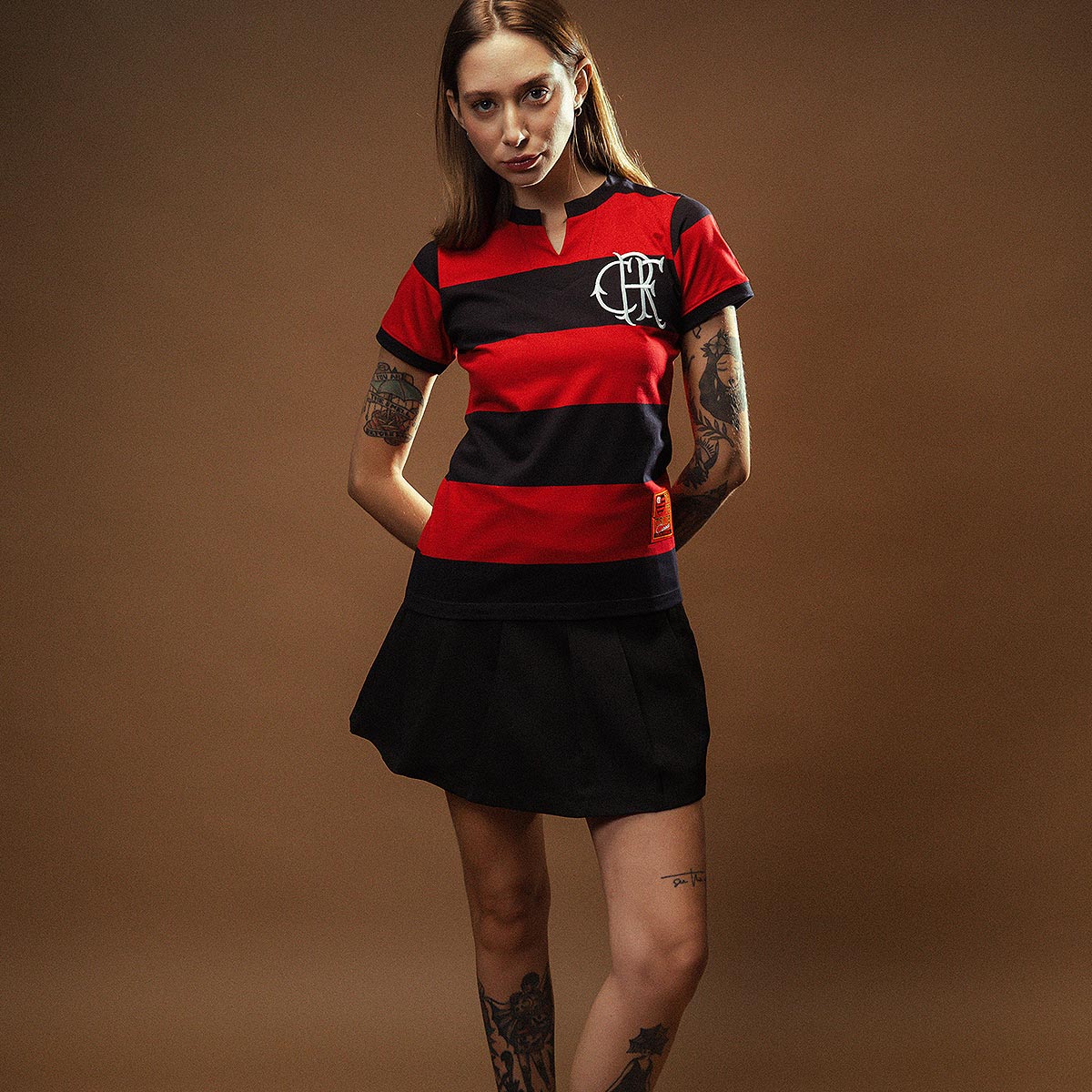 Look camisa do Flamengo vermelha casual