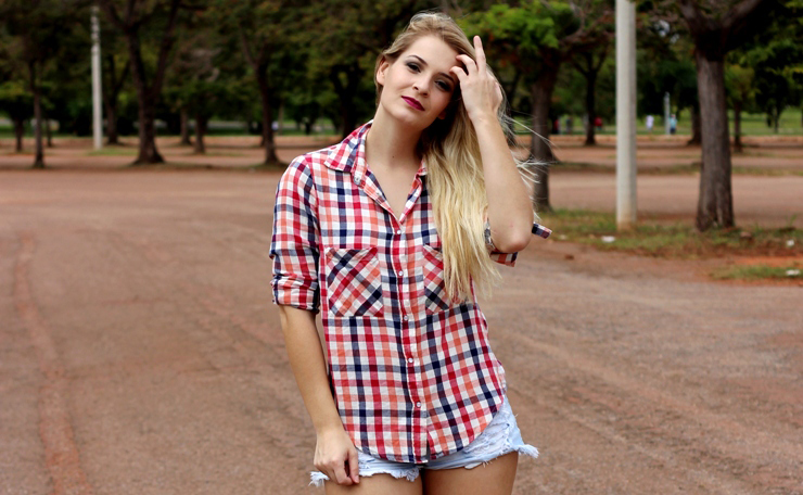 camisa flanela feminina para o outono