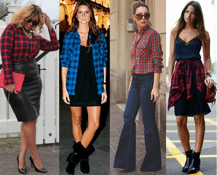 como usar camisa flanela feminina