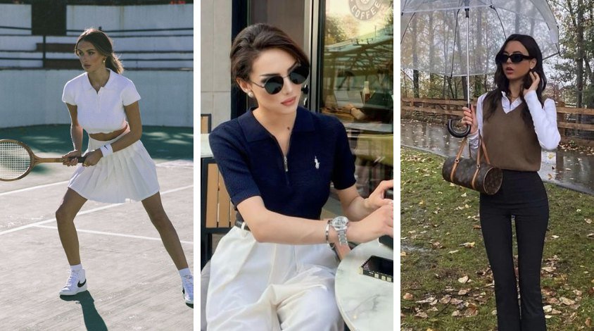 looks camisa gola polo feminina