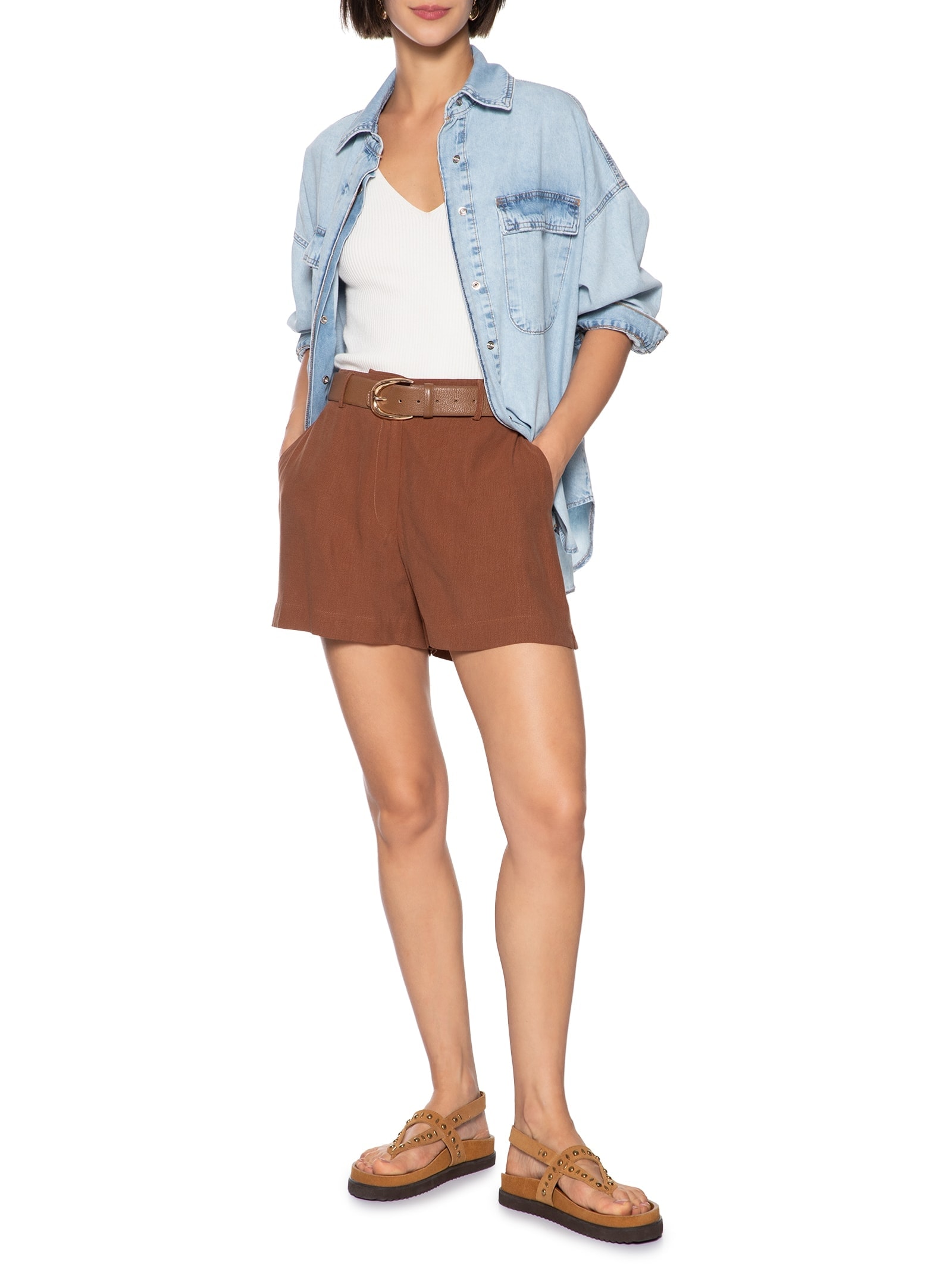 camisa Hering tricoline