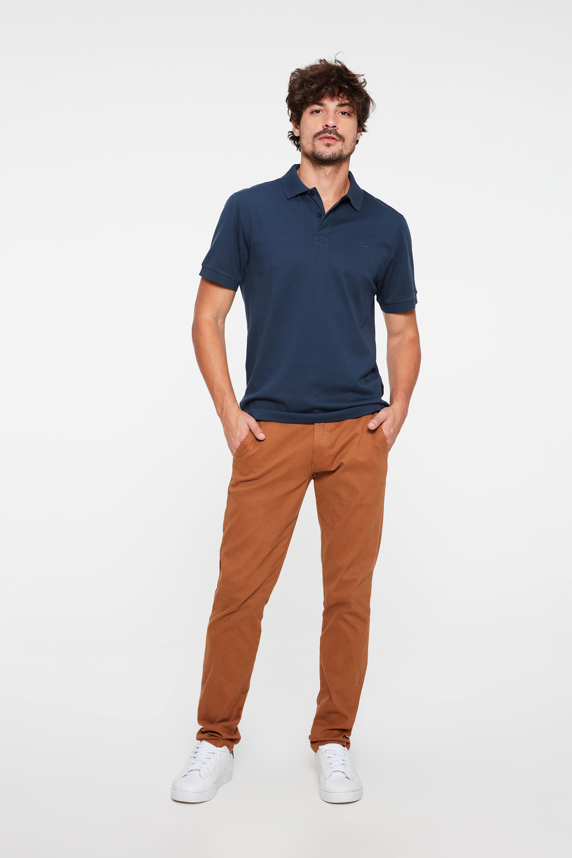 looks camisa polo pima masculina