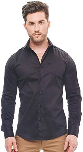 camisa preta social com saia midi