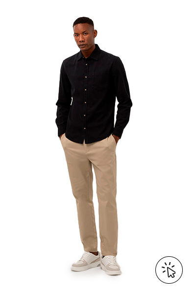 camisa sarja para sair