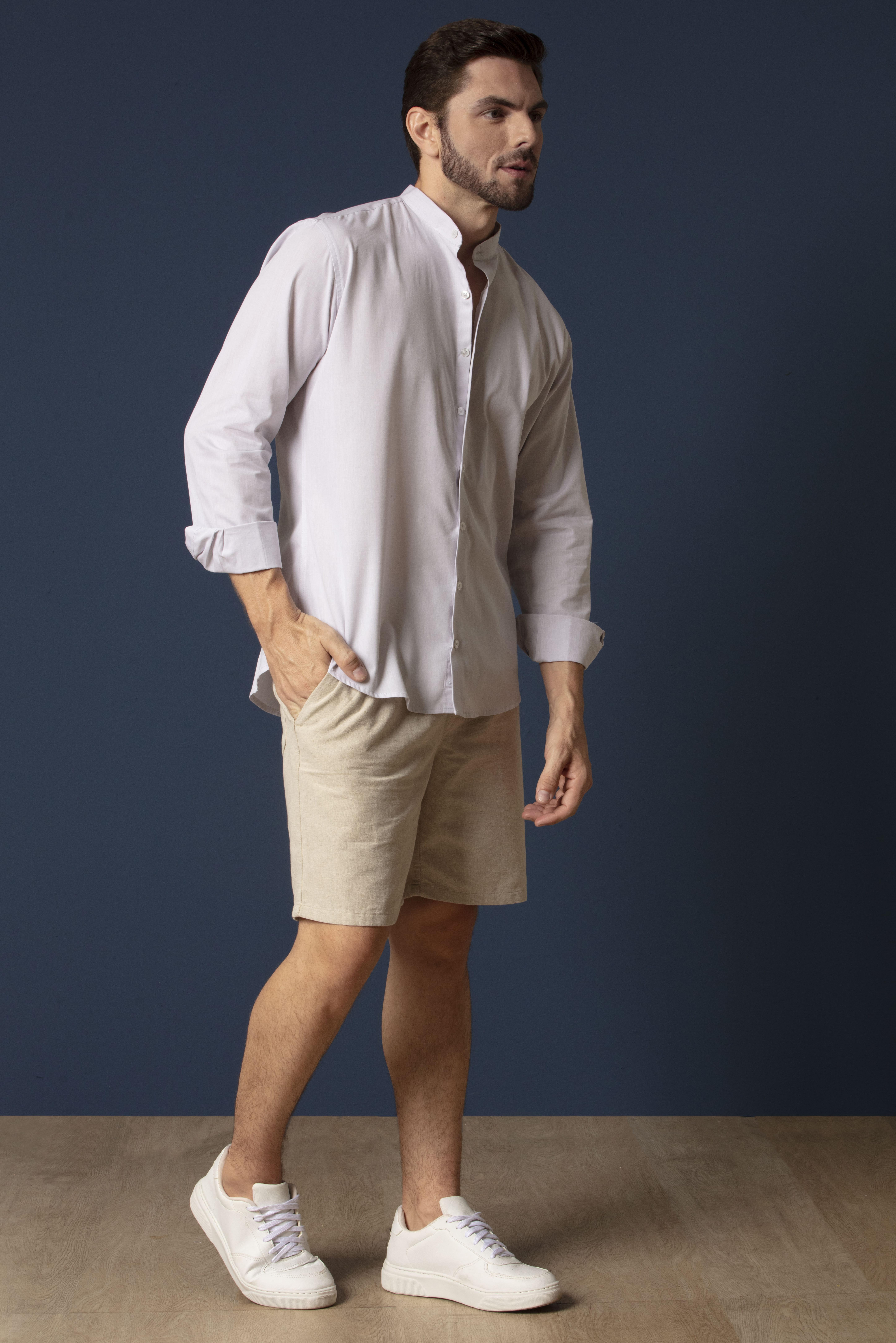 como usar camisa de sarja