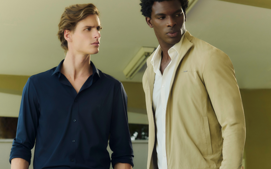 camisa social slim preta