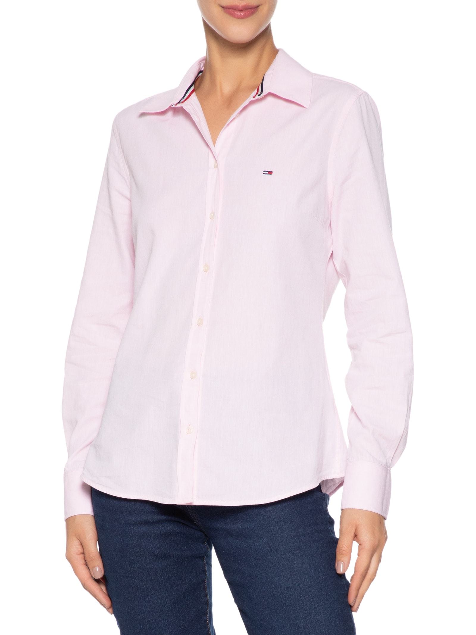 camisa tommy hilfiger feminina listrada