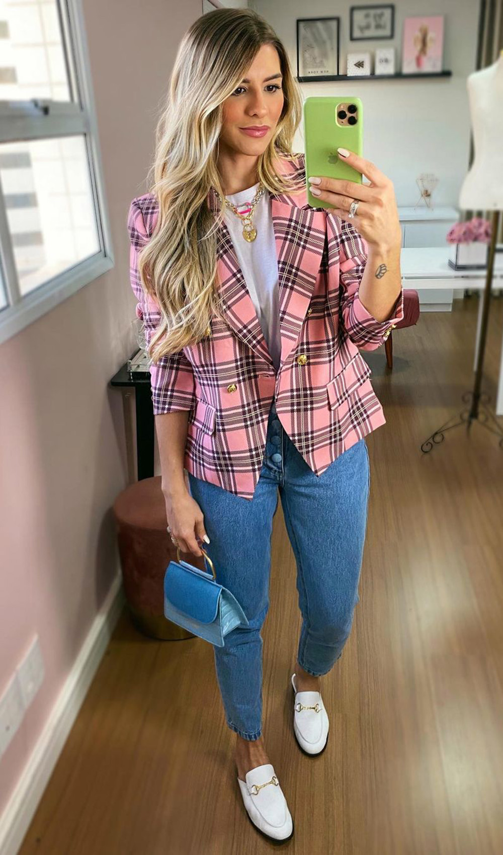 camisa xadrez feminina flanelada para inverno