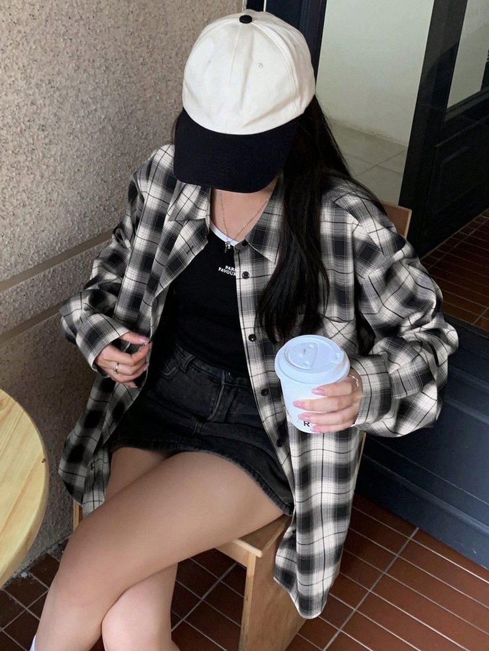 jaqueta xadrez feminina flanelada