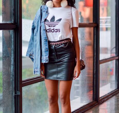 camiseta adidas originals preta looks