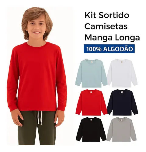 camiseta manga longa estampada floral