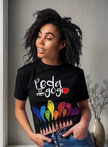 camiseta pedagogia unissex