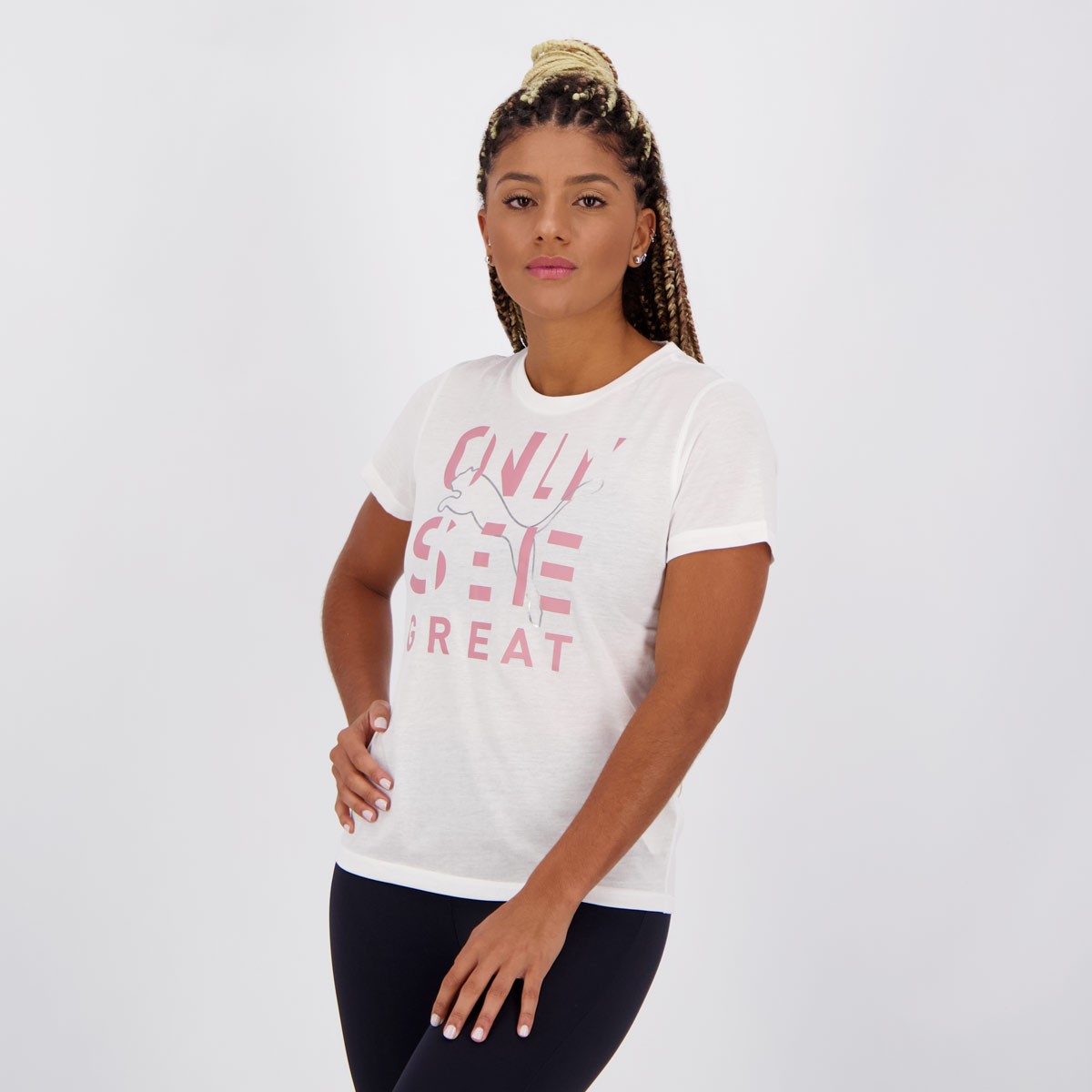 Camiseta Puma feminina estampada