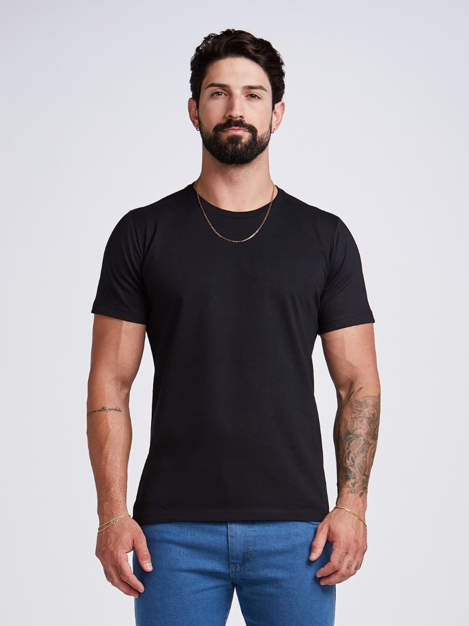 Camiseta Slim com Elastano