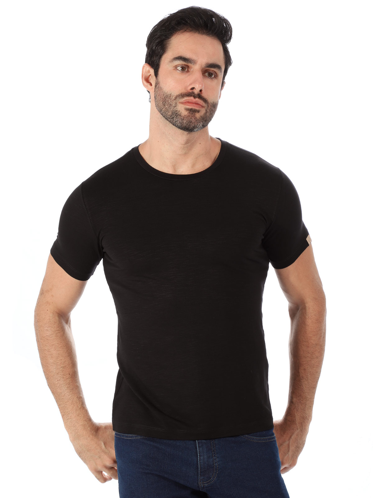 Camiseta Slim com Elastano