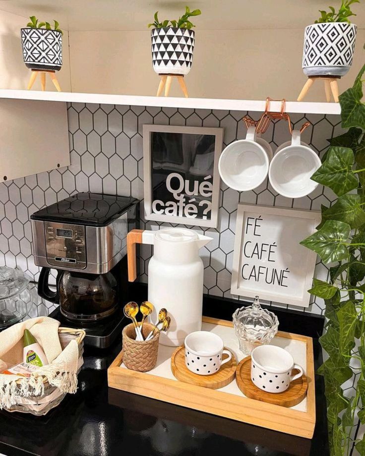 como montar um cantinho do café