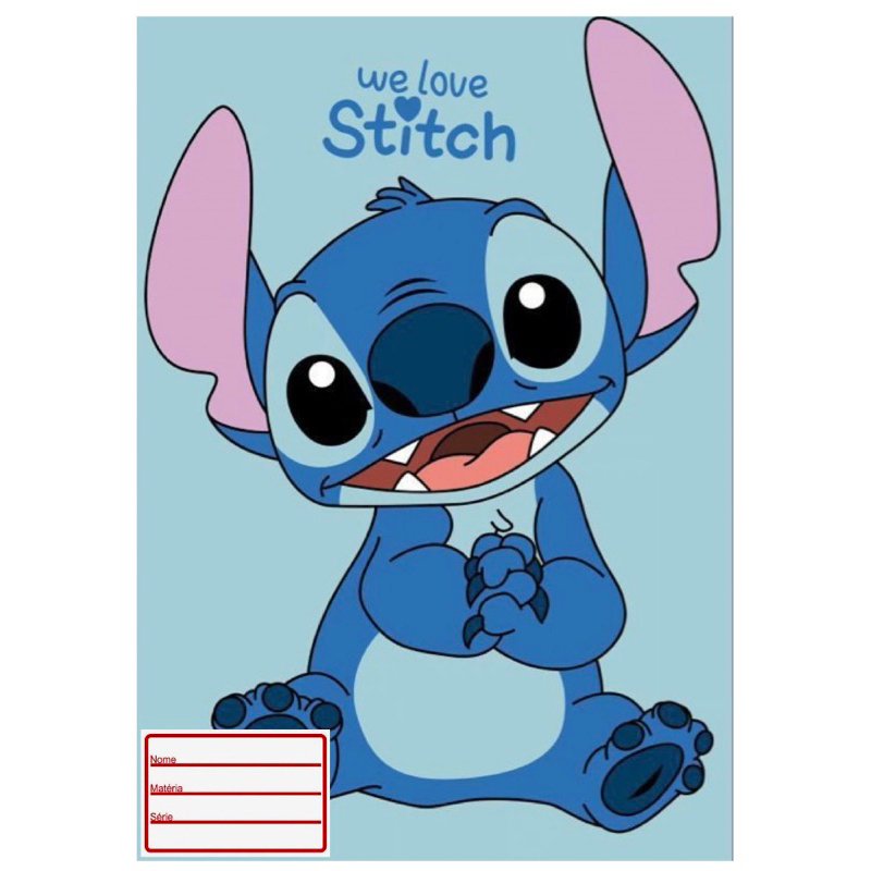capa caderno stitch universitário