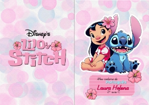 capa caderno stitch angel
