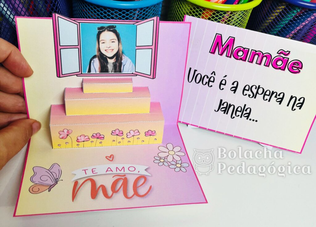 cartão dia das mães com foto