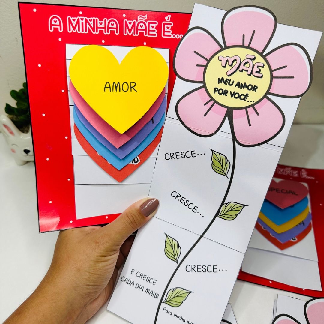 cartão dia das mães 3D