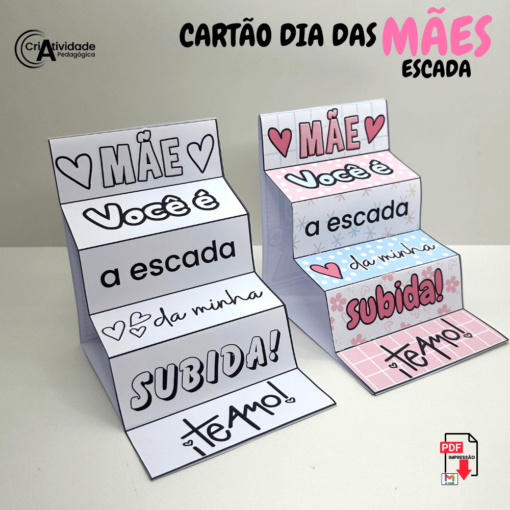 cartão dia das mães DIY