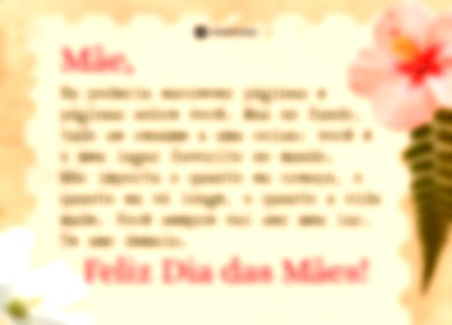 mensagens emocionantes para cartinha dia das mães