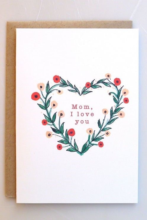 cartinha dia das mães feita à mão vs comprada