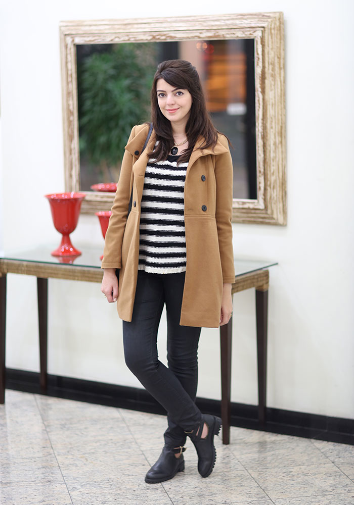 casaco caramelo feminino casual