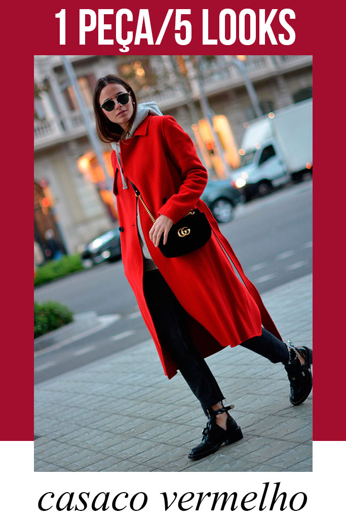 casaco vermelho feminino