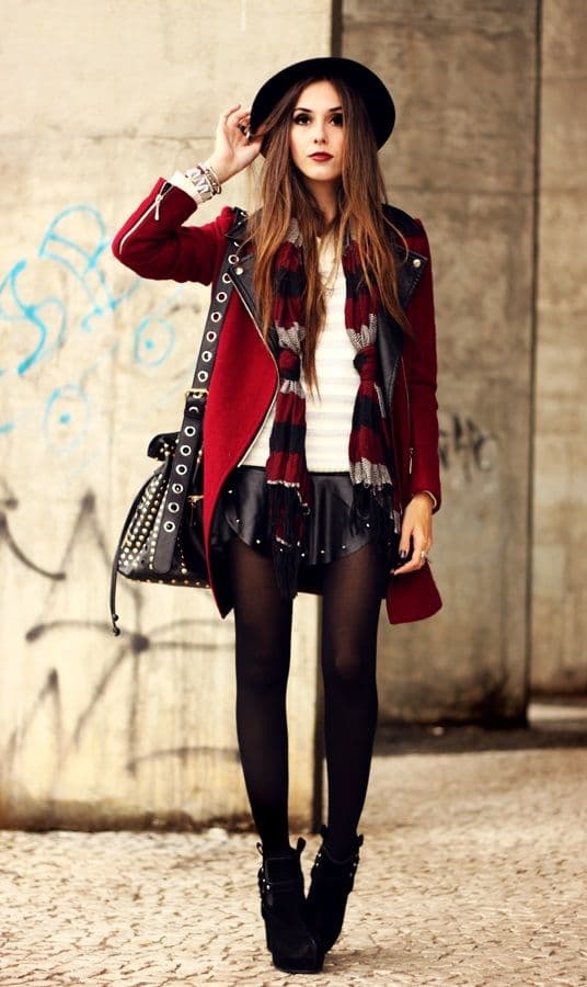 looks com casaco vermelho 2026