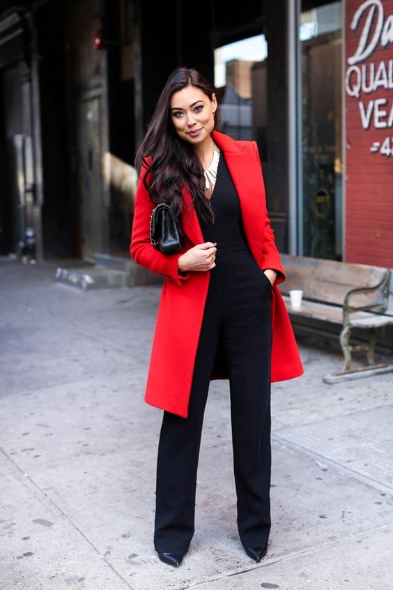casaco vermelho feminino