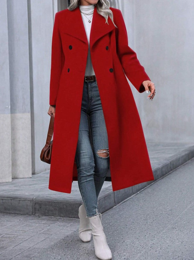 casaco vermelho trench coat