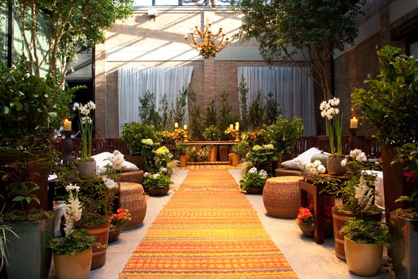 Casamento rústico sustentável: tendências de arranjos florais para 2026