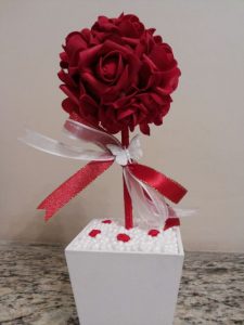 ideias centro de mesa casamento econômico