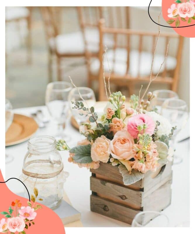 arranjo de mesa casamento diy